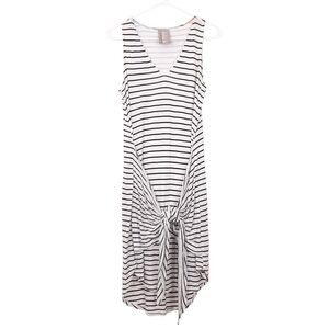 Anthropologie Dolan Left Coast Tie Front Tank Dress linen beach coastal nautical